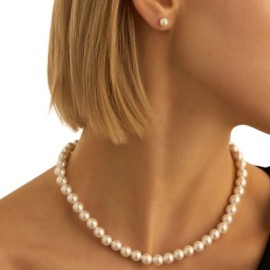 Orecchini Lobo Silver Pearls Argento Rodiato Perla sintentica [e6694838]