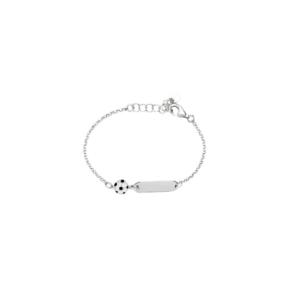 Bracciale Con Targhetta Silver Baby Argento Rodiato [b0516d48]