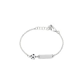 Bracciale Con Targhetta Silver Baby Argento Rodiato [b0516d48]