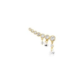 Orecchini Lobo Bon Ton Oro Giallo Cubic Zirconia [0d53ea6d]