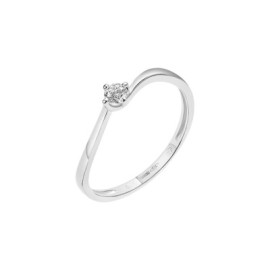 Anello Solitario Claire Oro Bianco Cubic Zirconia [f90430c8]