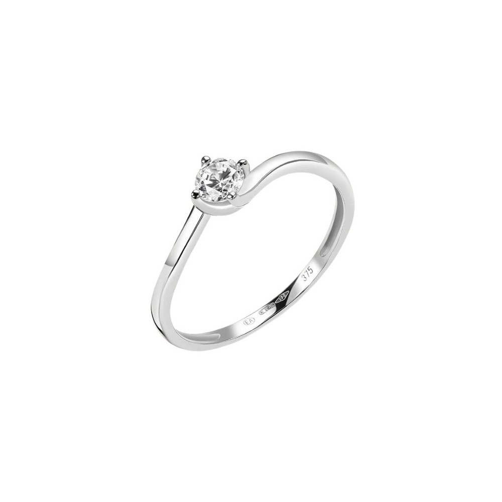Anello Solitario Claire Oro Bianco Cubic Zirconia [76fa981a]