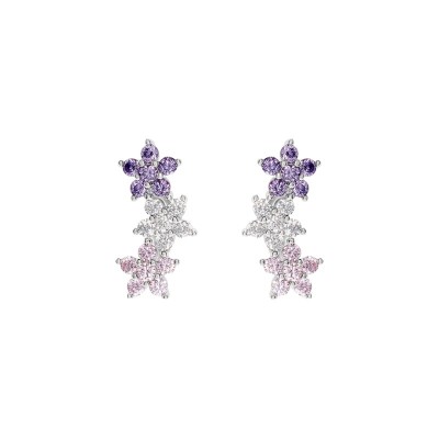 Orecchini Lobo Silver Shine Argento Rodiato Cubic Zirconia [2ff835f1]