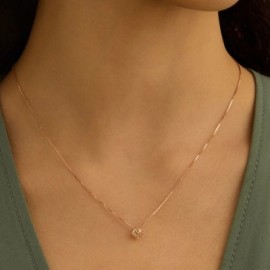 Collana Punto Luce Silver Rainbow Argento Rosa Cubic Zirconia [6ed67ff1]