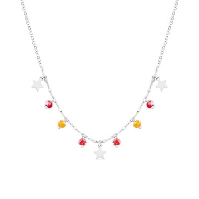 Collana Silver Collection Argento Rodiato Pietra sintetica [b0a7e4c3]