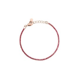 Bracciale Tennis Romantic Shine Metallo Rosa Cristallo [51c69558]