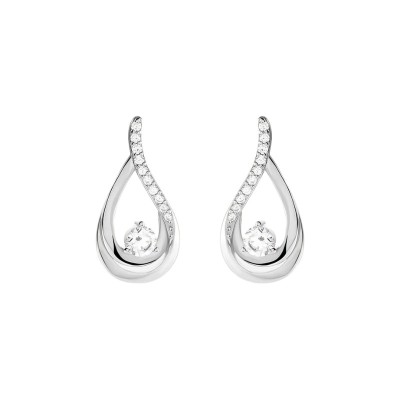Orecchini Lobo Silver Elegance Argento Rodiato Cubic Zirconia [86ec298b]