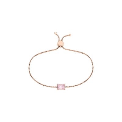 Bracciale Punto Luce Violet Ottone Rosa Cristallo [827e4dc0]