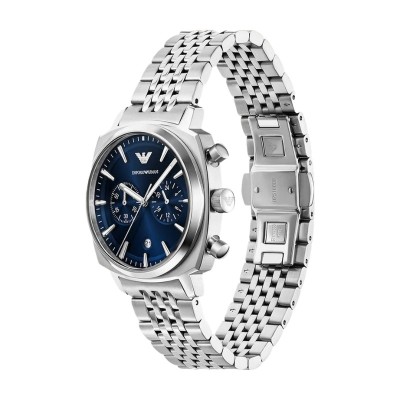Orologio Armani in acciaio quadrante quadrato di colore blu AR11688 [a5b26172]