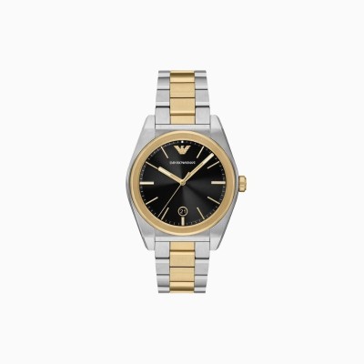 Orologio bicolore in acciaio inossidabile a tre lancette [fb38fa7e]