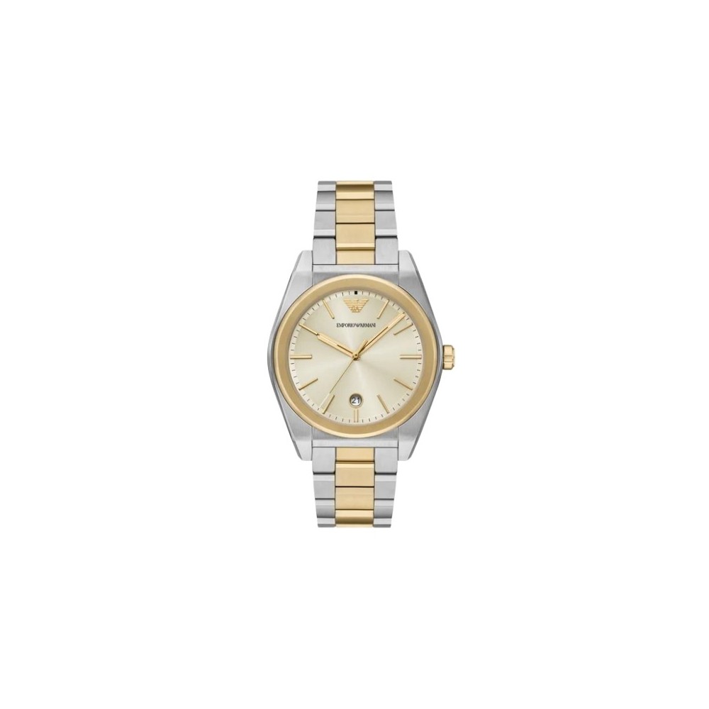 Orologio bicolore in acciaio inossidabile a tre lancette [72cd937c]