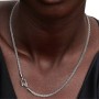 Collana Maglia Coda di Volpe con Chiusura Pavè [0a5b3553]