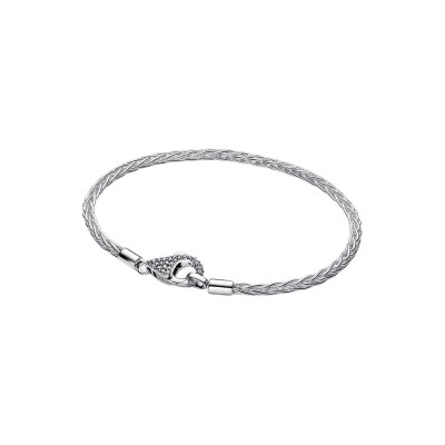 Bracciale Maglia Coda di Volpe con Chiusura Pavè [4863cc58]