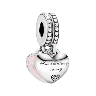 Charm Pendente Cuori Mamma e Figlia [bdcf013e]