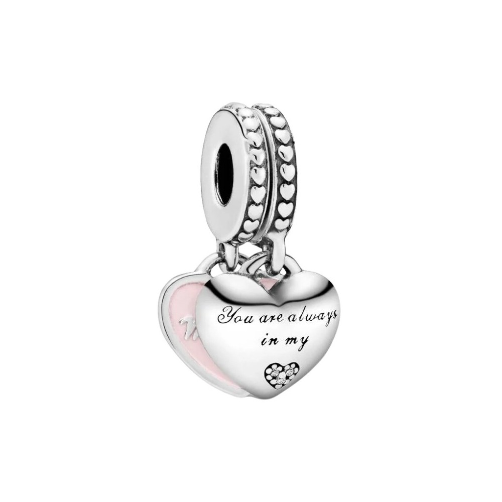 Charm Pendente Cuori Mamma e Figlia [bdcf013e]