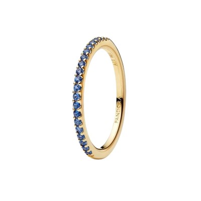 Anello Pavè Fascia Sottile Blu [310c0c94]