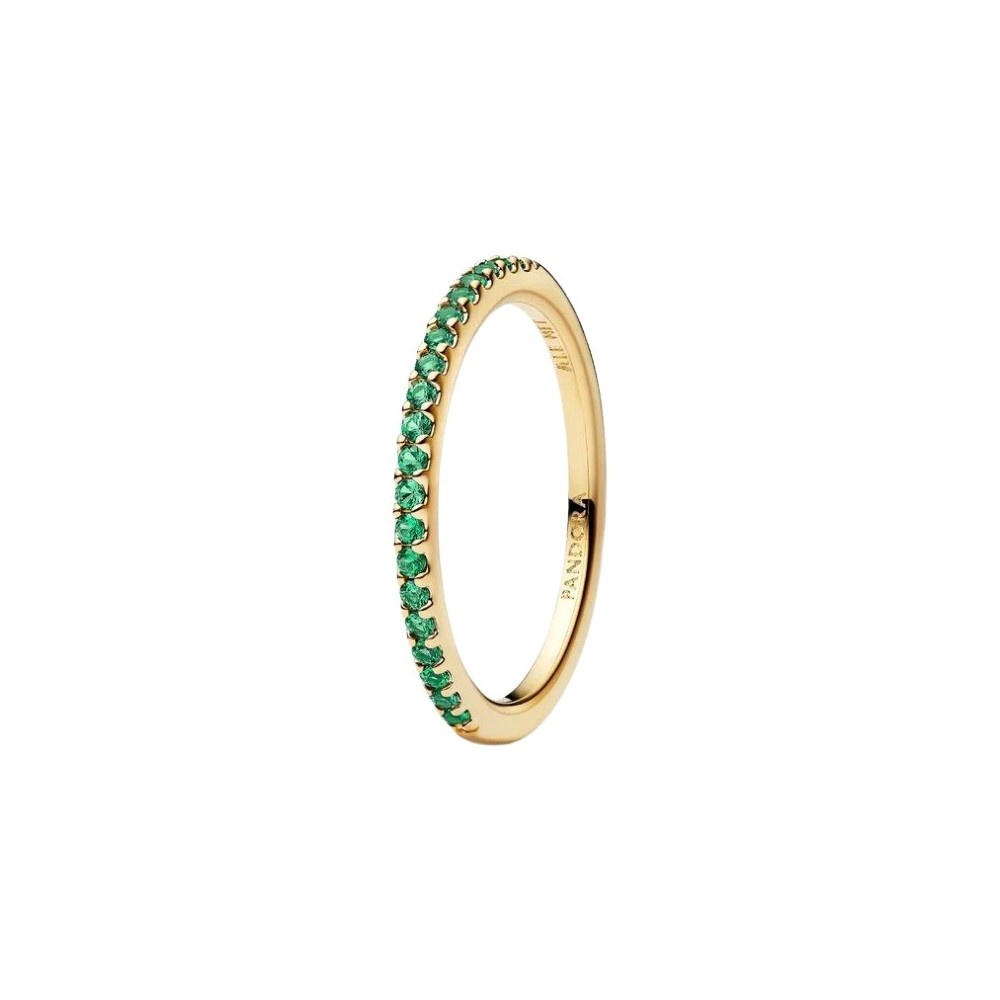 Anello Pavè Fascia Sottile Verde [b8f96596]