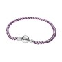 Bracciale a catena con cordino viola [1d88db4e]