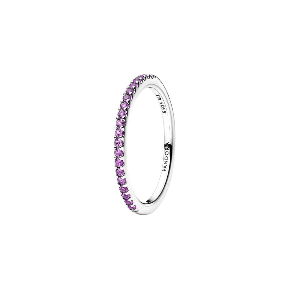 Anello a mezza fascia viola scintillante [947db24c]