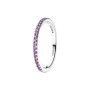 Anello a mezza fascia viola scintillante [947db24c]