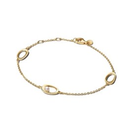 Bracciale con perle coltivate d'acqua dolce, ovali e trattate, dalla forma organica. [25ec1e40]