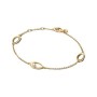 Bracciale con perle coltivate d'acqua dolce, ovali e trattate, dalla forma organica. [25ec1e40]