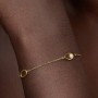 Bracciale con perle coltivate d'acqua dolce, ovali e trattate, dalla forma organica. [fcca5d4d]