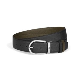 Cintura reversibile Horseshoe 35 mm in pelle sartoriale Montblanc  222147 [effcca81]