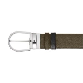 Cintura reversibile Horseshoe 35 mm in pelle sartoriale Montblanc  222147 [effcca81]