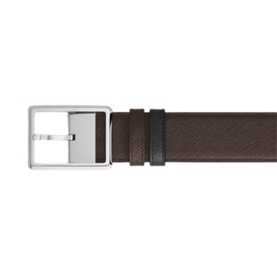 Cintura Reversibile 35 mm Rettangolare in Pelle Sartorial [1541b0fc]