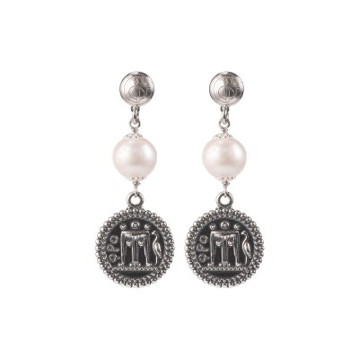 Orecchini di Perle con Moneta [72e81588]