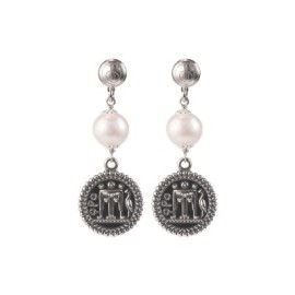 Orecchini di Perle con Moneta [72e81588]
