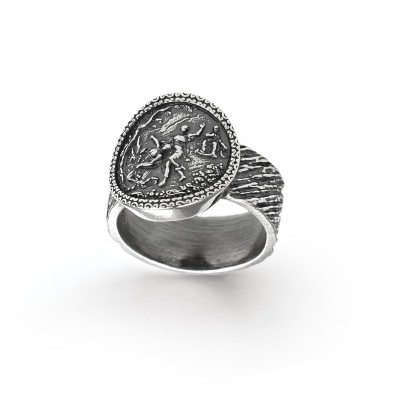 Anello argento brunito Primavera [e8e3cf96]