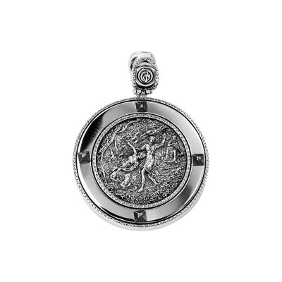 Ciondolo argento brunito Primavera [73fd7590]