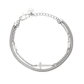 Bracciale regolabile con catene e croce Kidult [e299ef70]