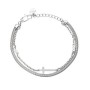 Bracciale regolabile con catene e croce Kidult [e299ef70]