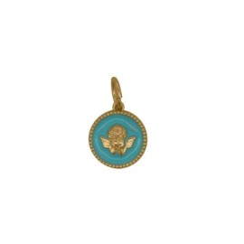 Charm Medaglia Angelo Azzurro [a1bb8b0d]