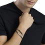 Bracciale uomo catena e piastra nera satinata Kidult [e982f2be]