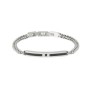 Bracciale uomo catena e piastra nera con cristallo Kidult [b70869b2]