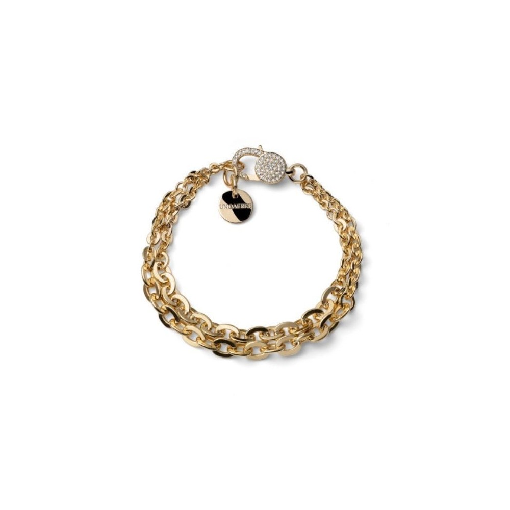 Bracciale forzatina doppia e zirconi [74987406]