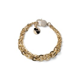 Bracciale forzatina doppia e zirconi [74987406]