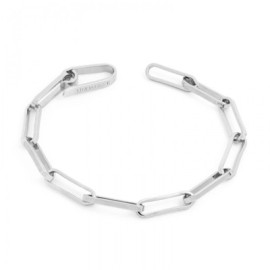 Bracciale paperclip argentato [9d4fce10]
