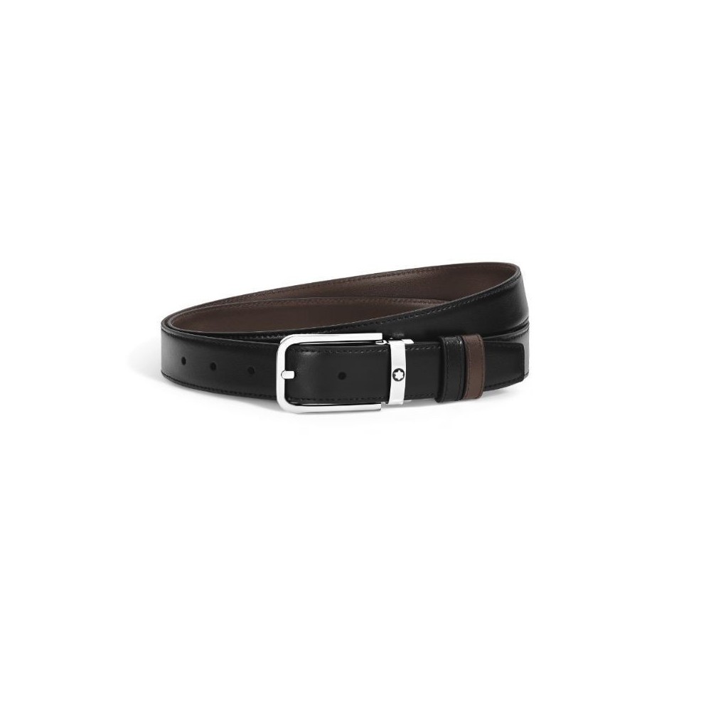 Cintura Reversibile 30 mm in Pelle Meisterstück con Fibbia Rettangolare [c64eeca6]