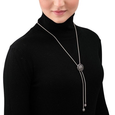 Collana Saliscendi con maschera e Cubic Zirconia [df74f2e8]