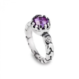 Anello con pietra centrale Viola [8c2a3ccf]