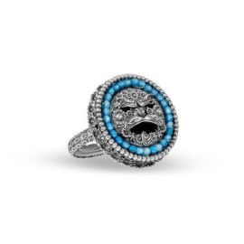 Anello con Maschera e Cubic Zirconia [1024c216]