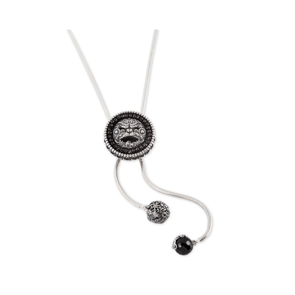 Collana Saliscendi con maschera e Cubic Zirconia [47d454c4]