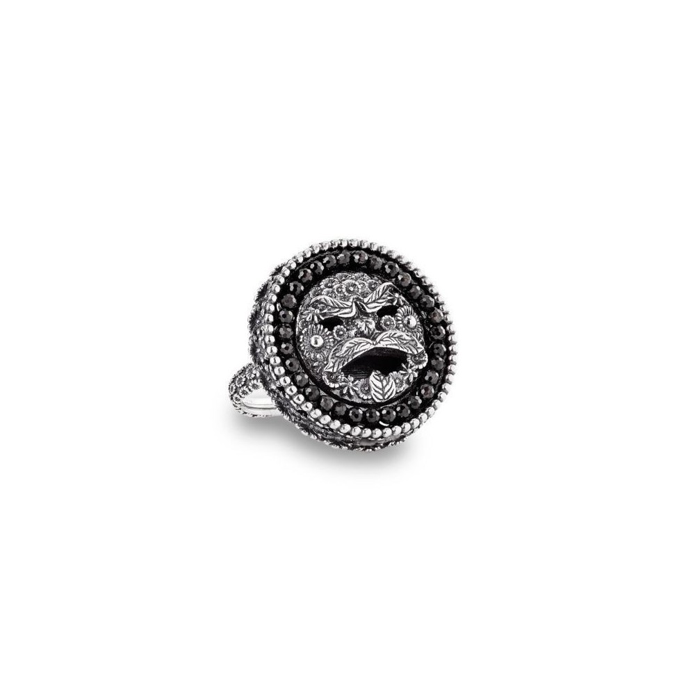 Anello con Maschera e Cubic Zirconia [413e6a31]