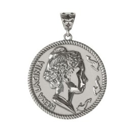 Ciondolo in argento con Moneta [3667a457]