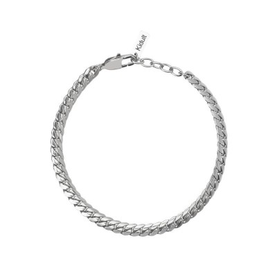 Bracciale con catena groumette piatta Kidult [550382ac]